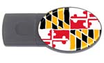 Maryland 2GB Flash Drive (oval)